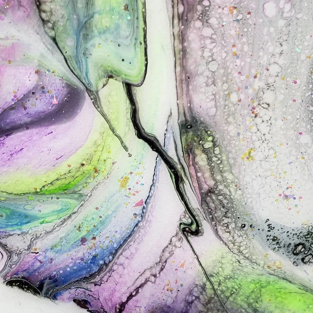 "free" 10" Canvas w/Irridescent Glitter