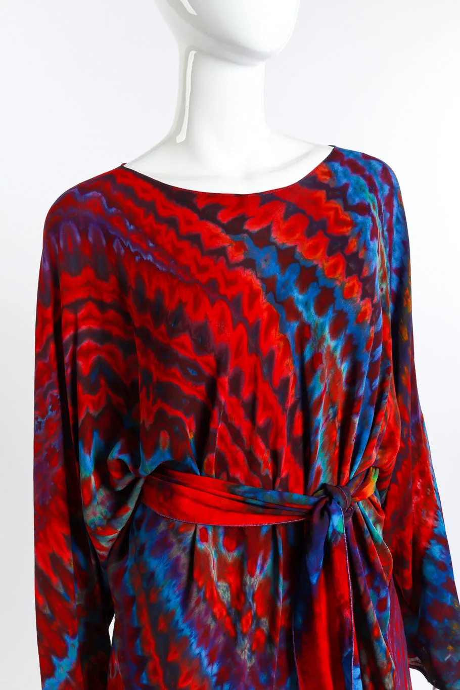 Rainbow Shibori Dolman Tunic Dress