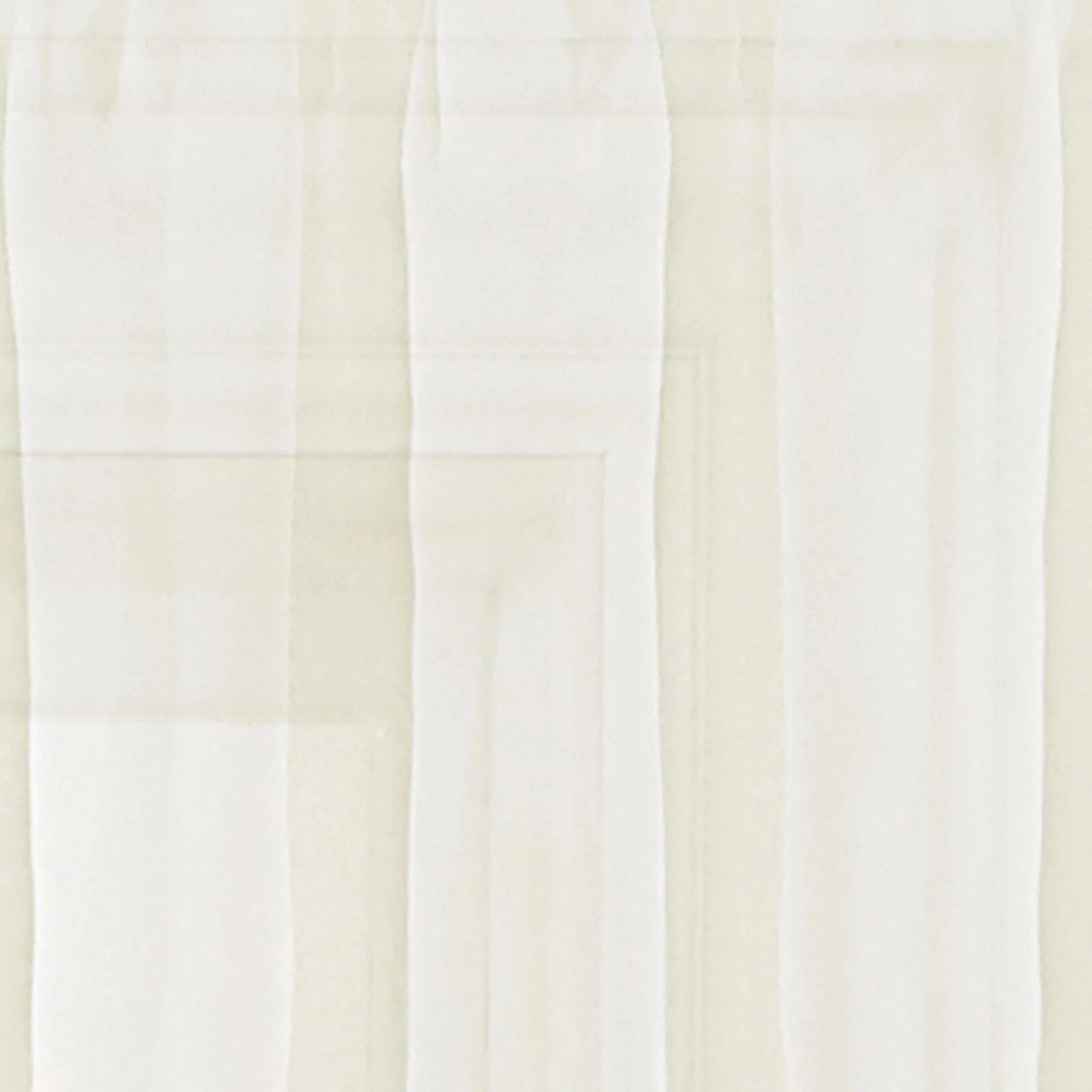 Regal Home Voile Solid Rod Pocket Ascot Valance Ivory White 54" x 20"