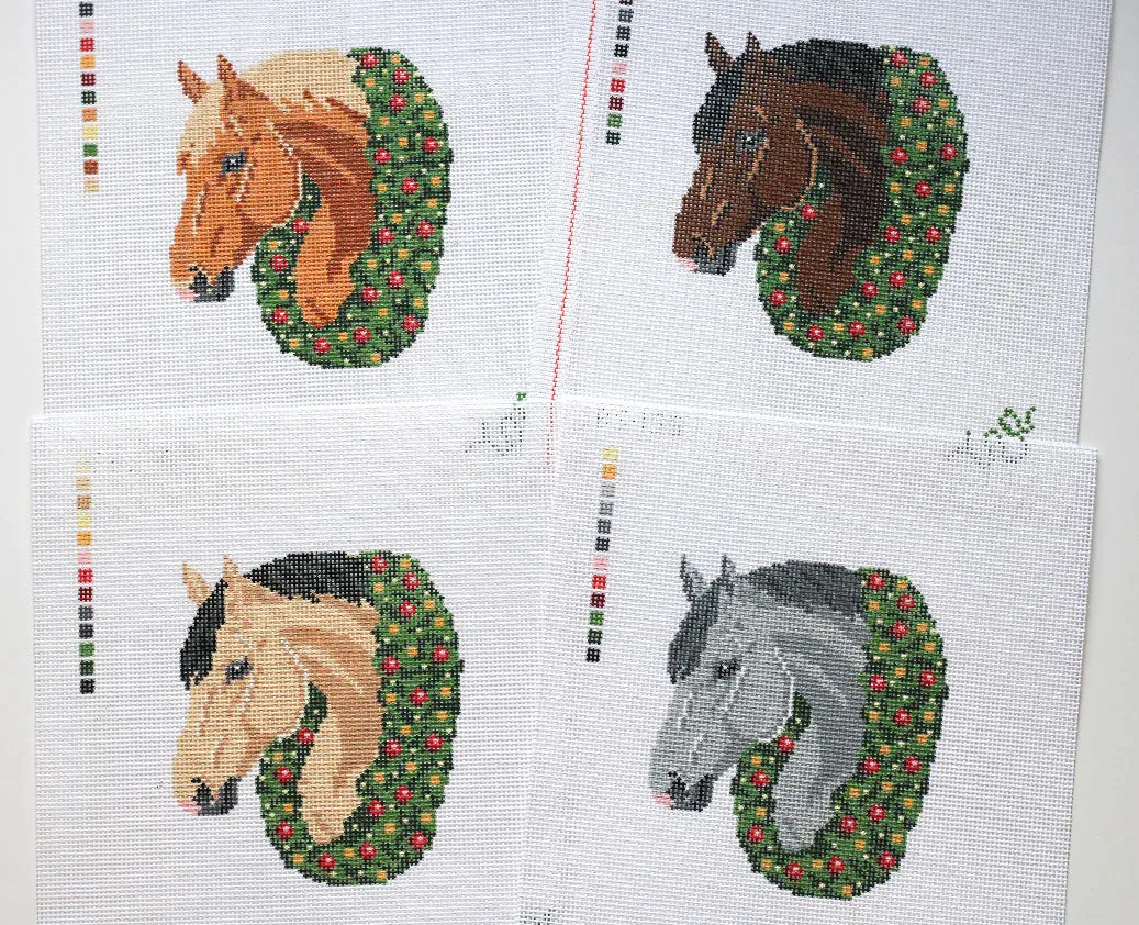 SBS196  Gray Christmas Horse