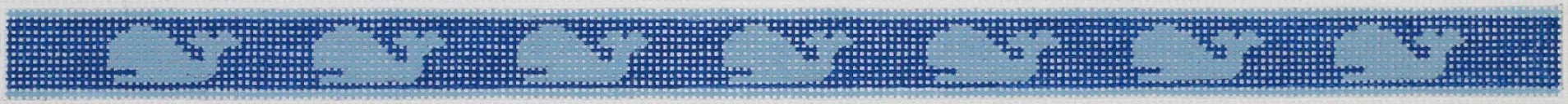 SGS-18 Sunglass Strap – Light Blue Whales on Navy