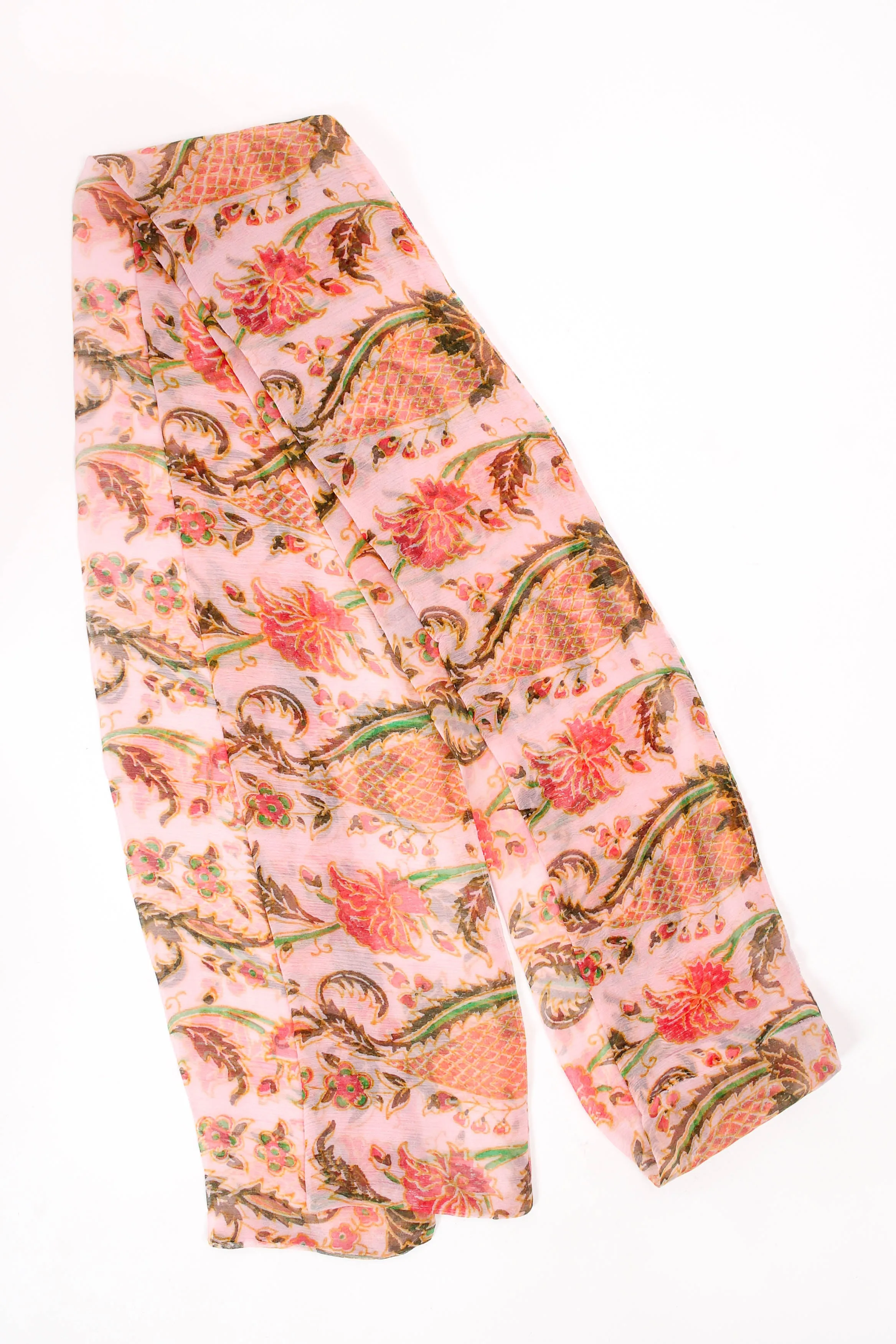 Sheer Botanical Peasant Dress