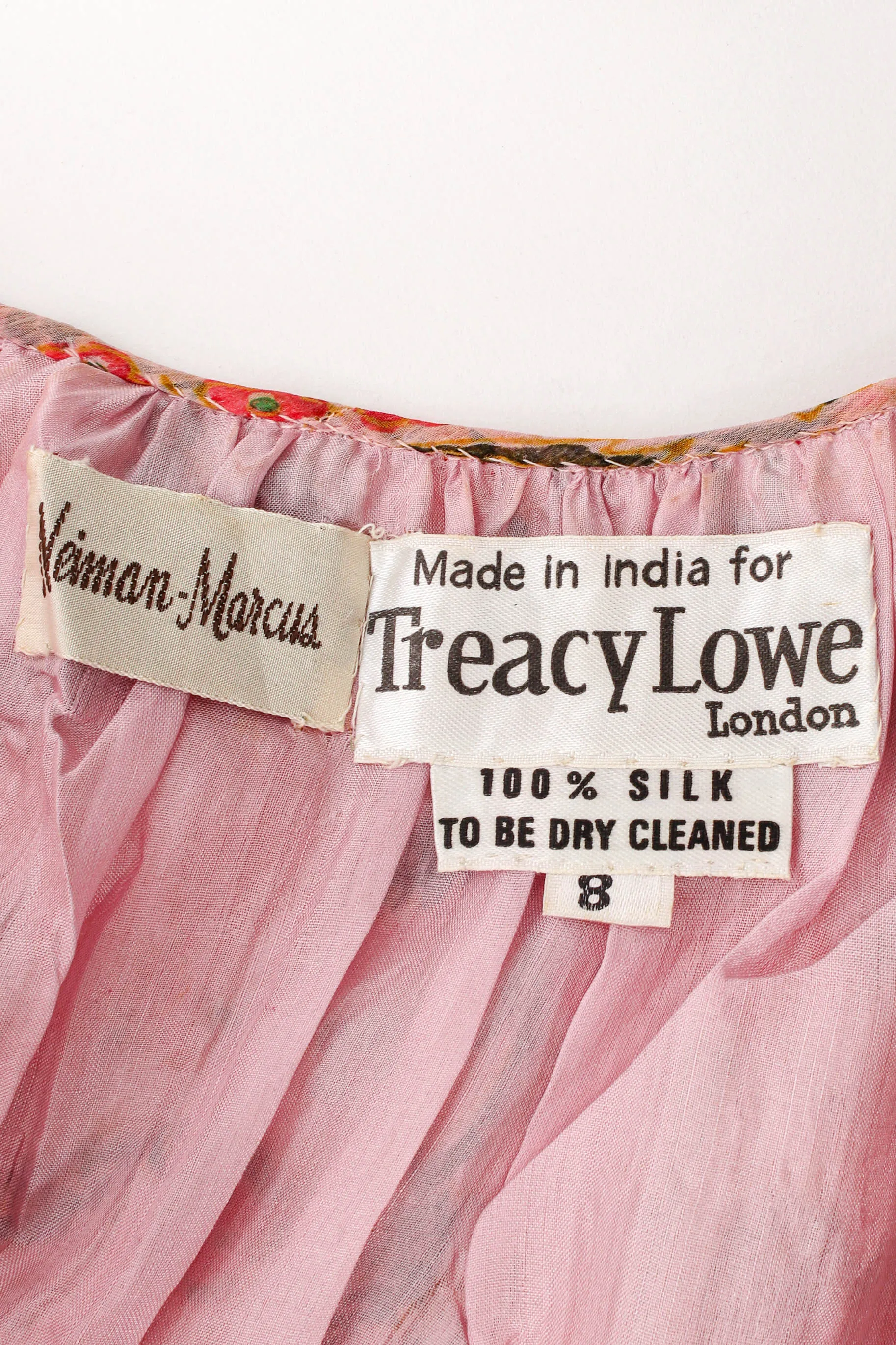 Sheer Botanical Peasant Dress