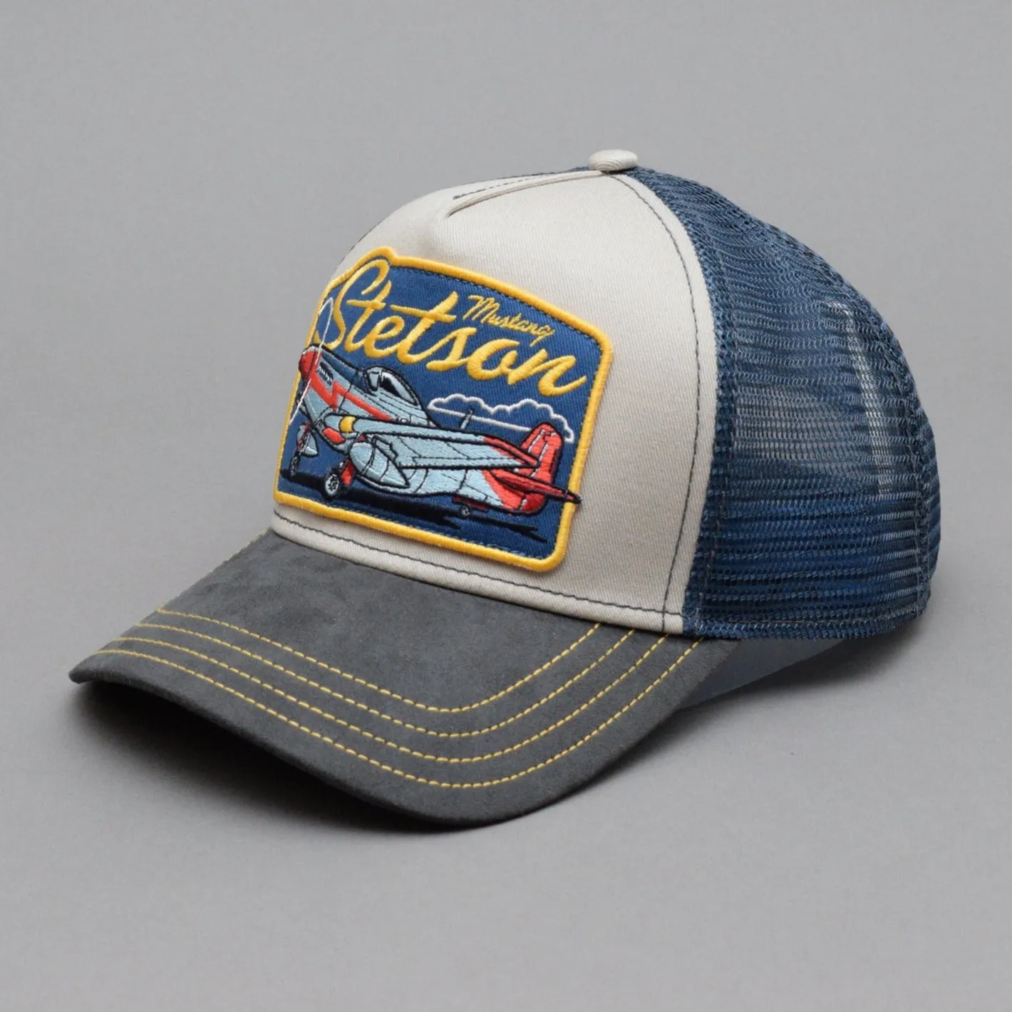 Stetson - Mustang - Trucker/Snapback - Beige/Grey/Navy