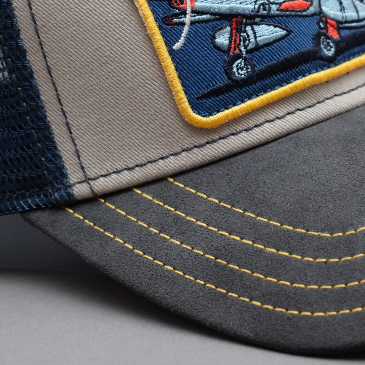 Stetson - Mustang - Trucker/Snapback - Beige/Grey/Navy