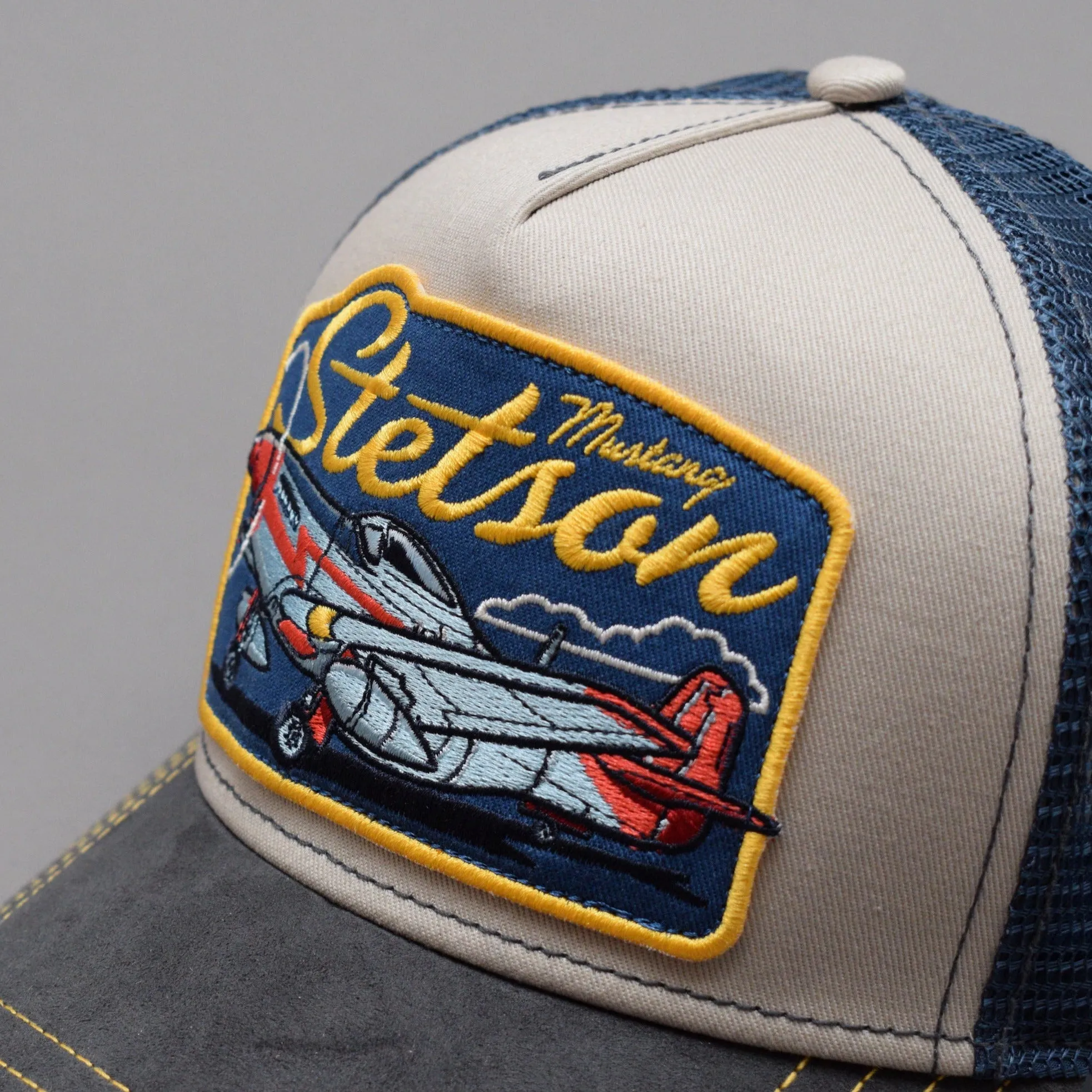 Stetson - Mustang - Trucker/Snapback - Beige/Grey/Navy