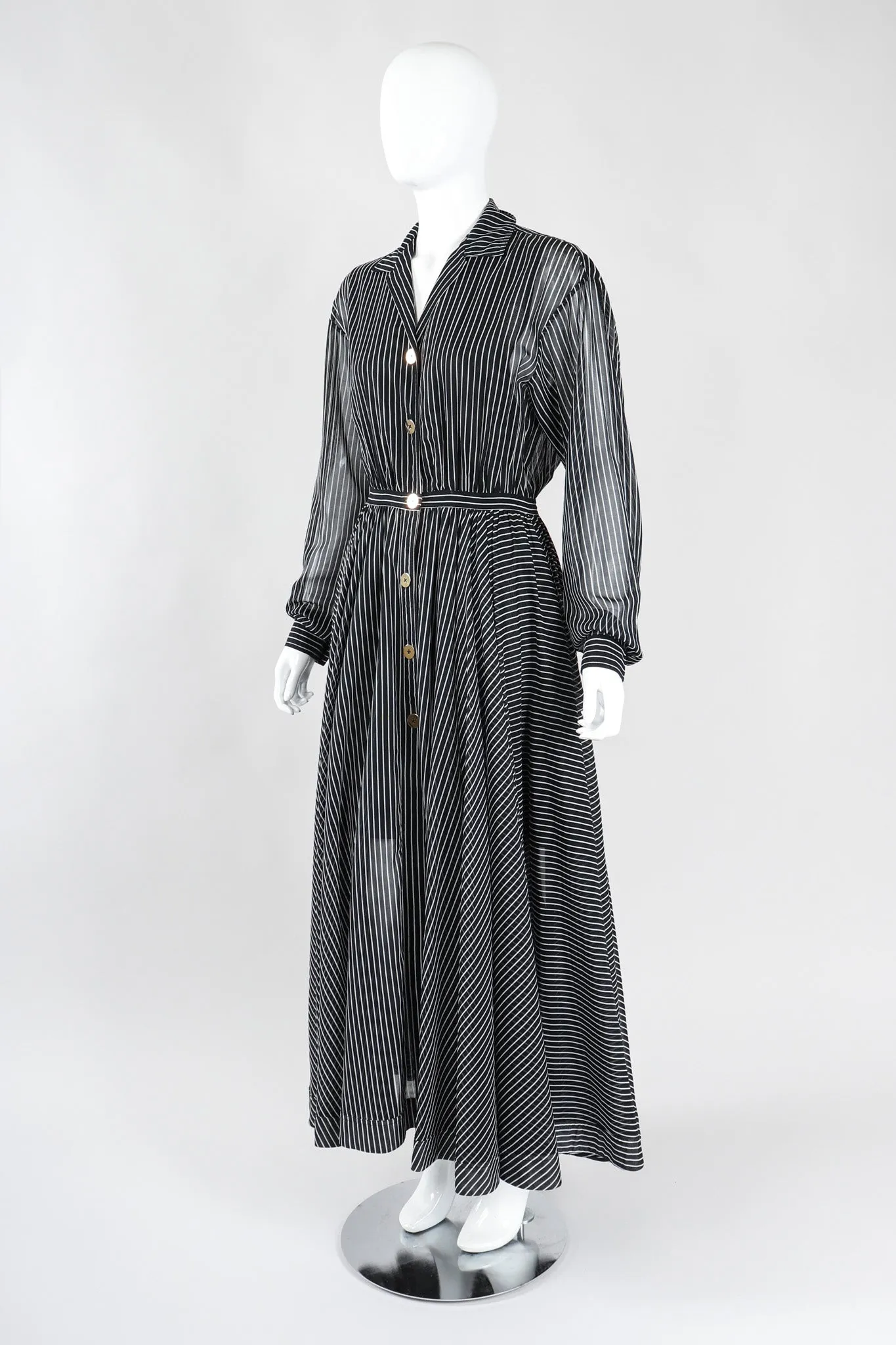 Striped Shirtwaist Dress