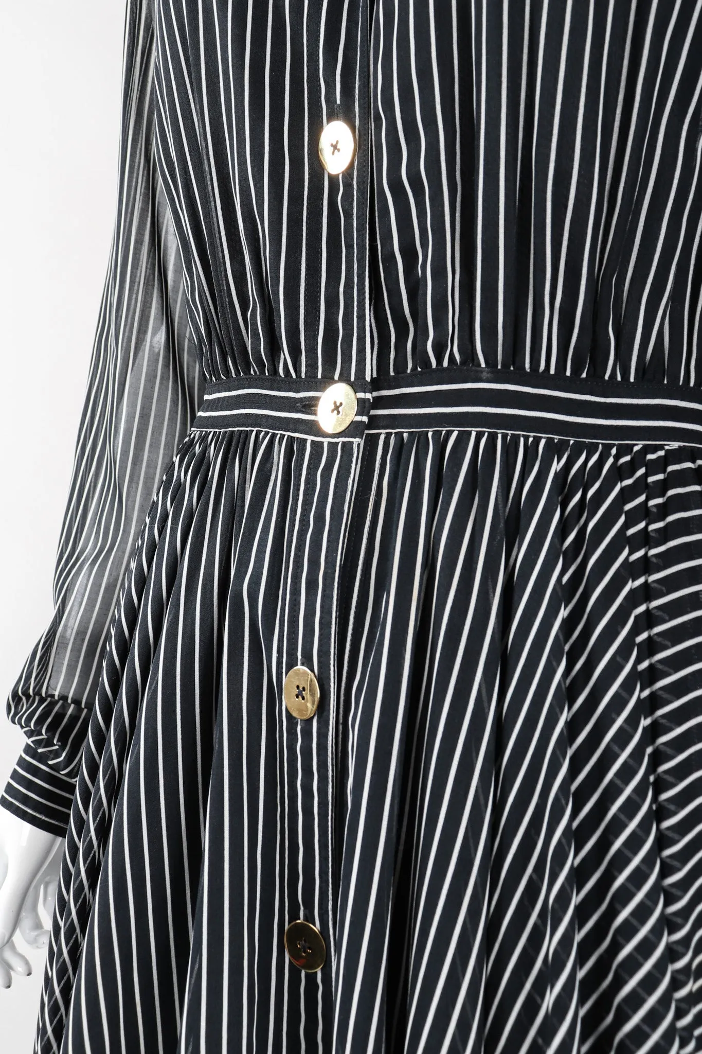 Striped Shirtwaist Dress