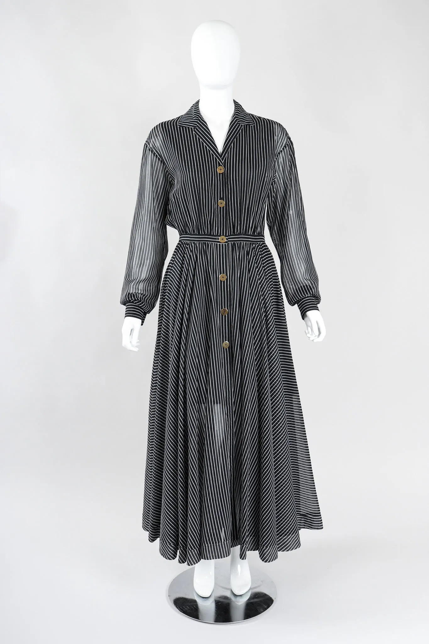Striped Shirtwaist Dress