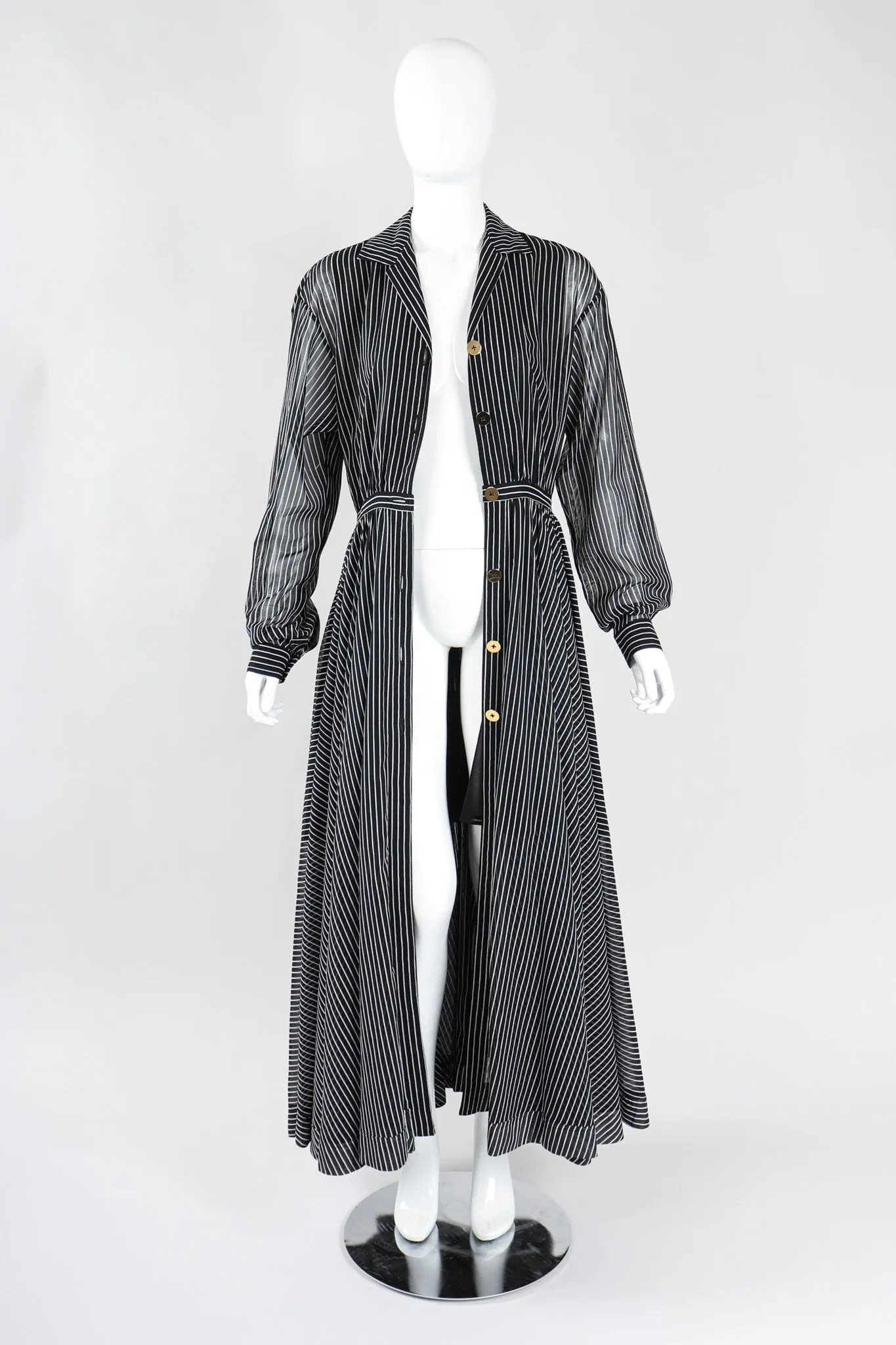 Striped Shirtwaist Dress