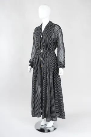 Striped Shirtwaist Dress