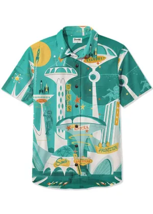 Succubus Gents Space City Shirt Blue