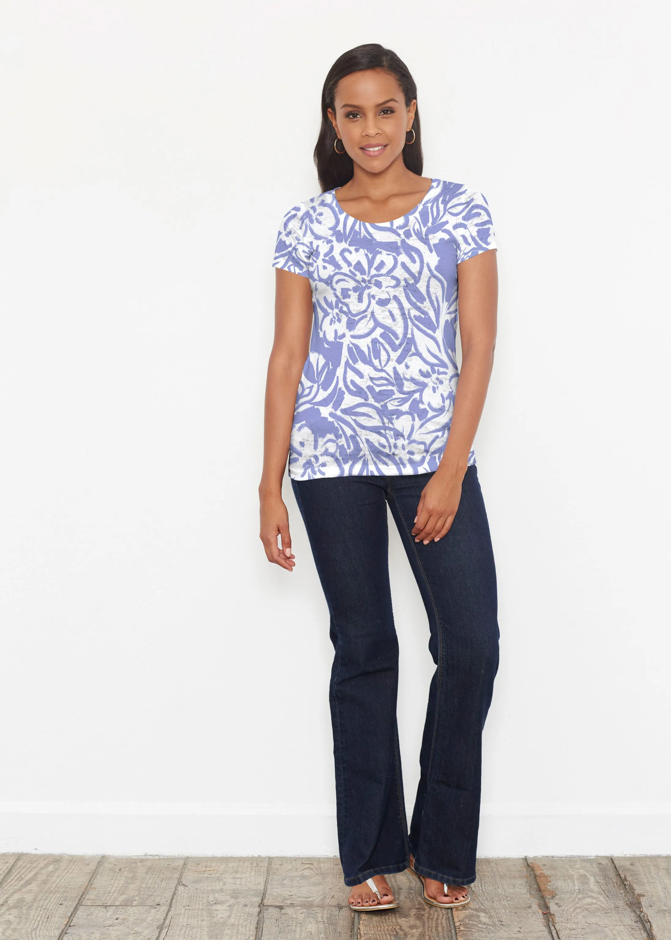 Summer Breeze Perri (8164) ~ Short Sleeve Scoop Shirt