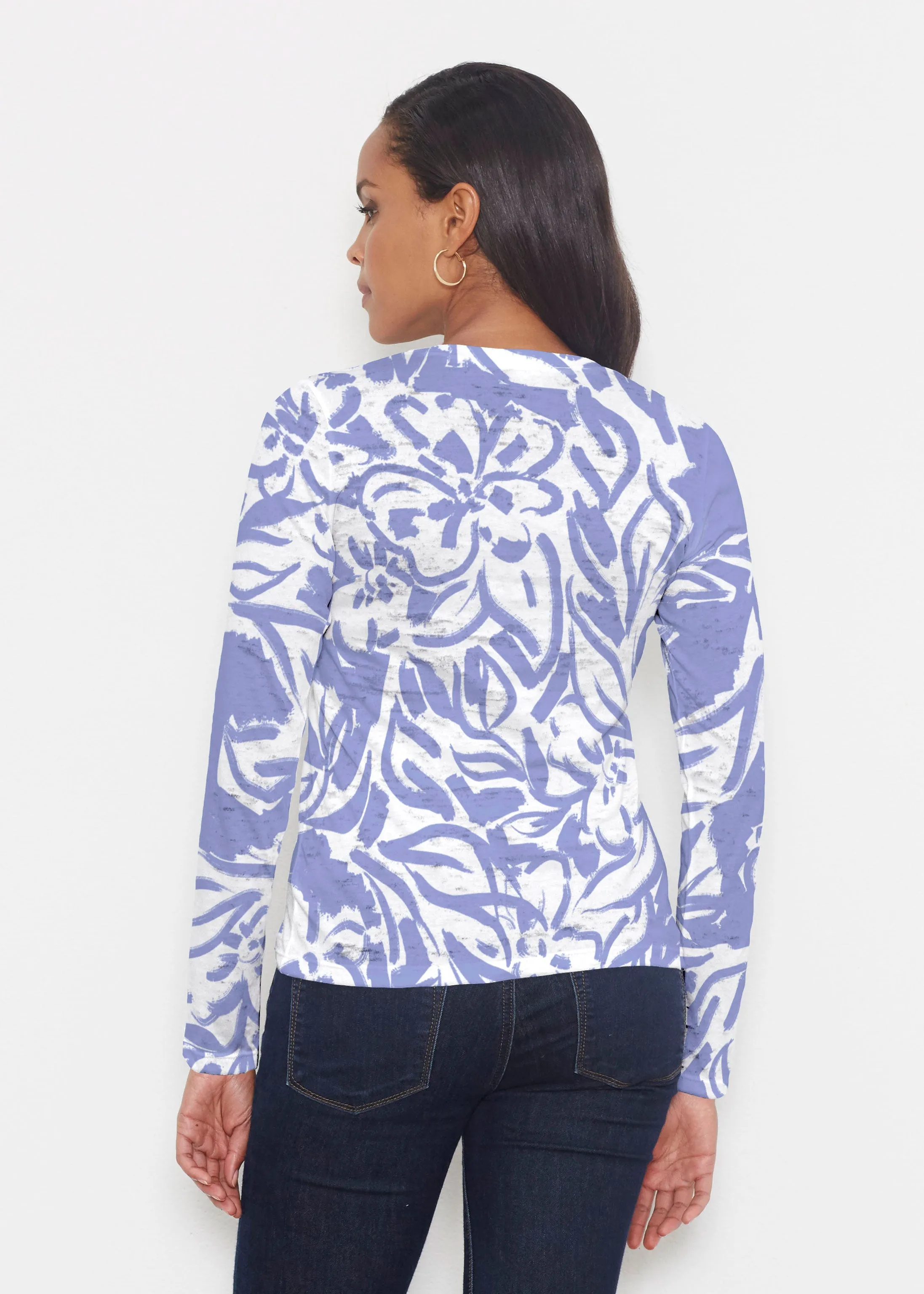 Summer Breeze Perri (8164) ~ Signature Long Sleeve Crew Shirt