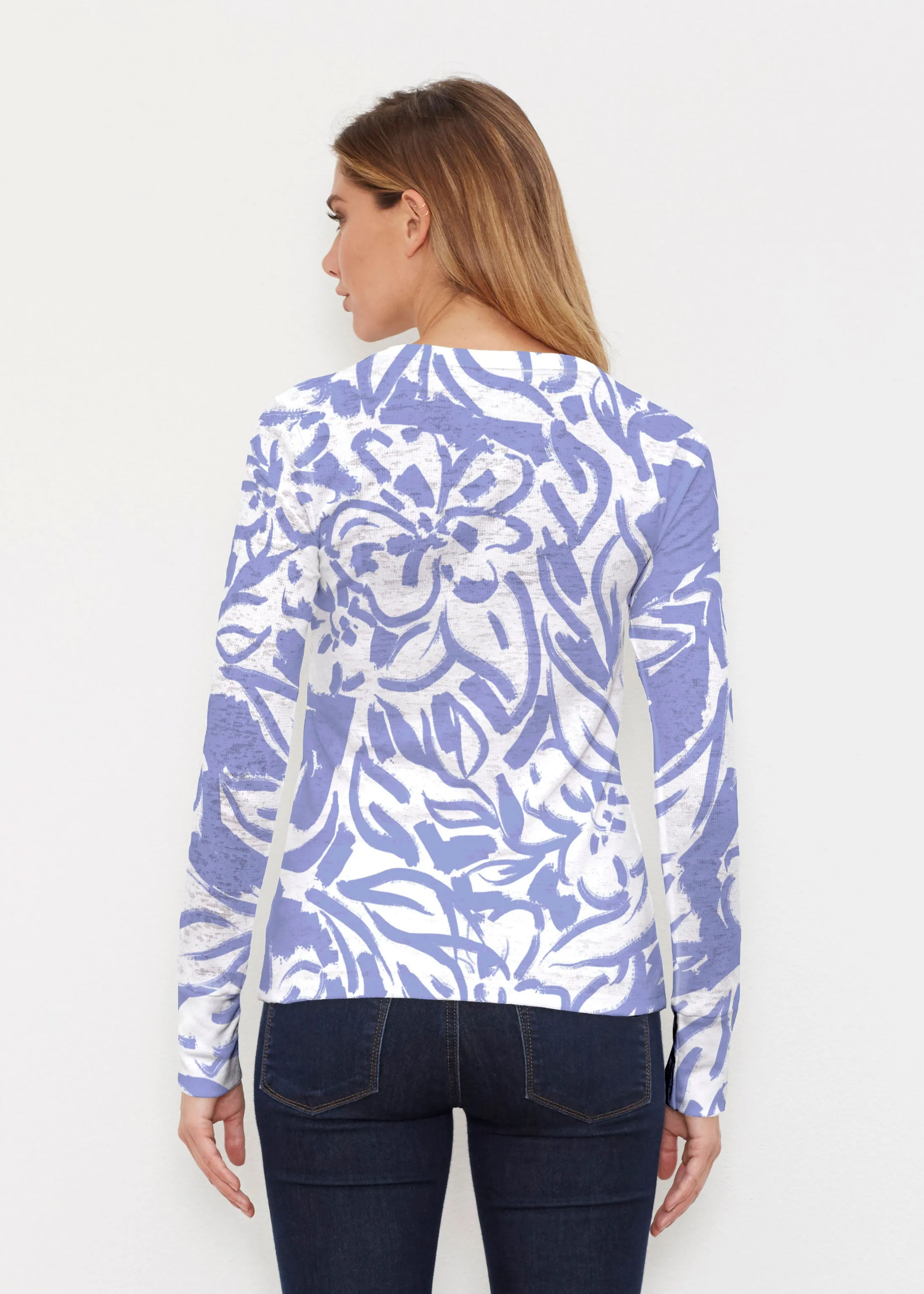 Summer Breeze Perri (8164) ~ Thermal Long Sleeve Crew Shirt