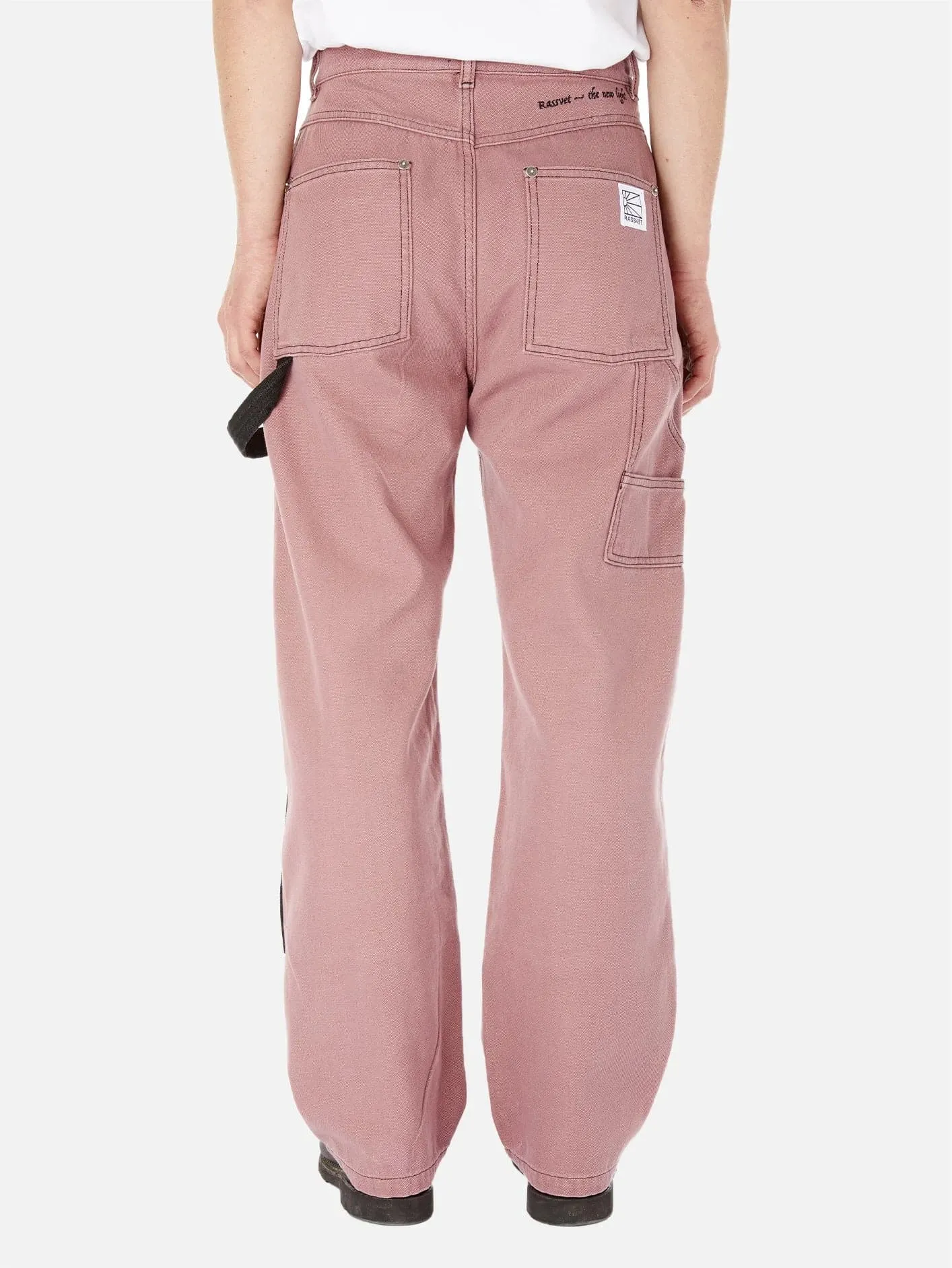 The New Light 2-Knee Canvas Troueser - Pink