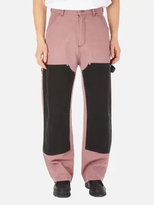 The New Light 2-Knee Canvas Troueser - Pink