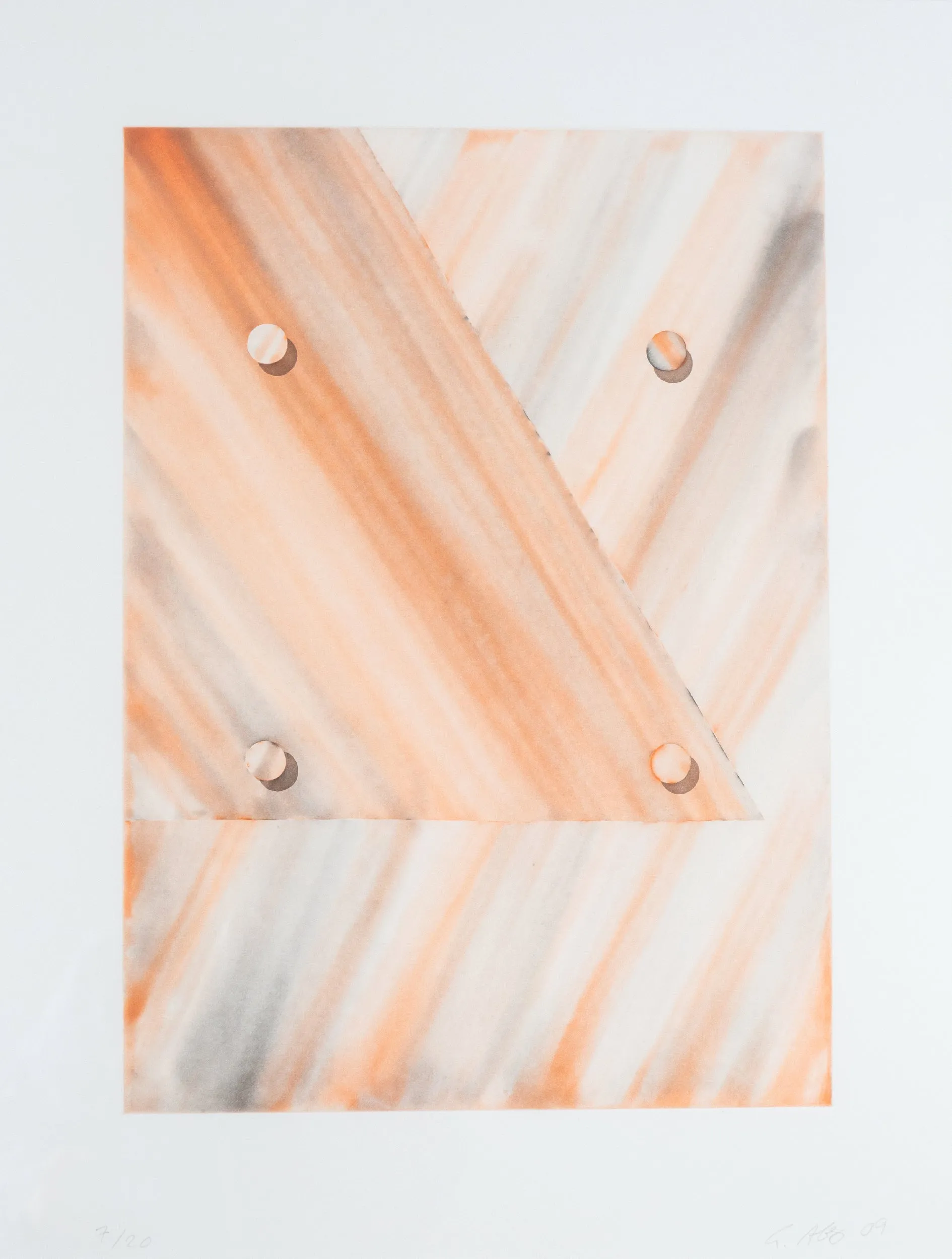 TOMMA ABTS "UNTITLED (TRIANGLE)" AQUATINT, 2009