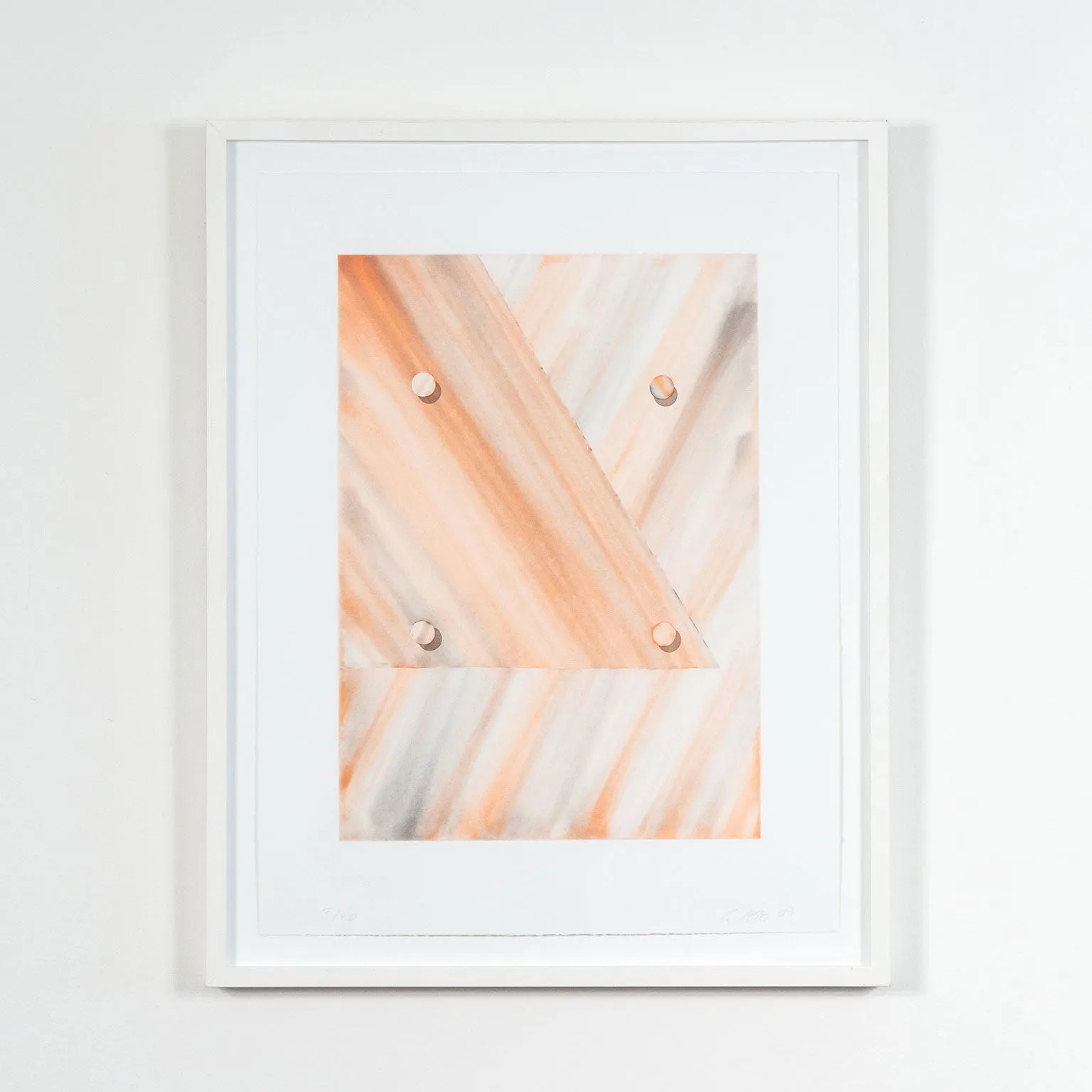 TOMMA ABTS "UNTITLED (TRIANGLE)" AQUATINT, 2009