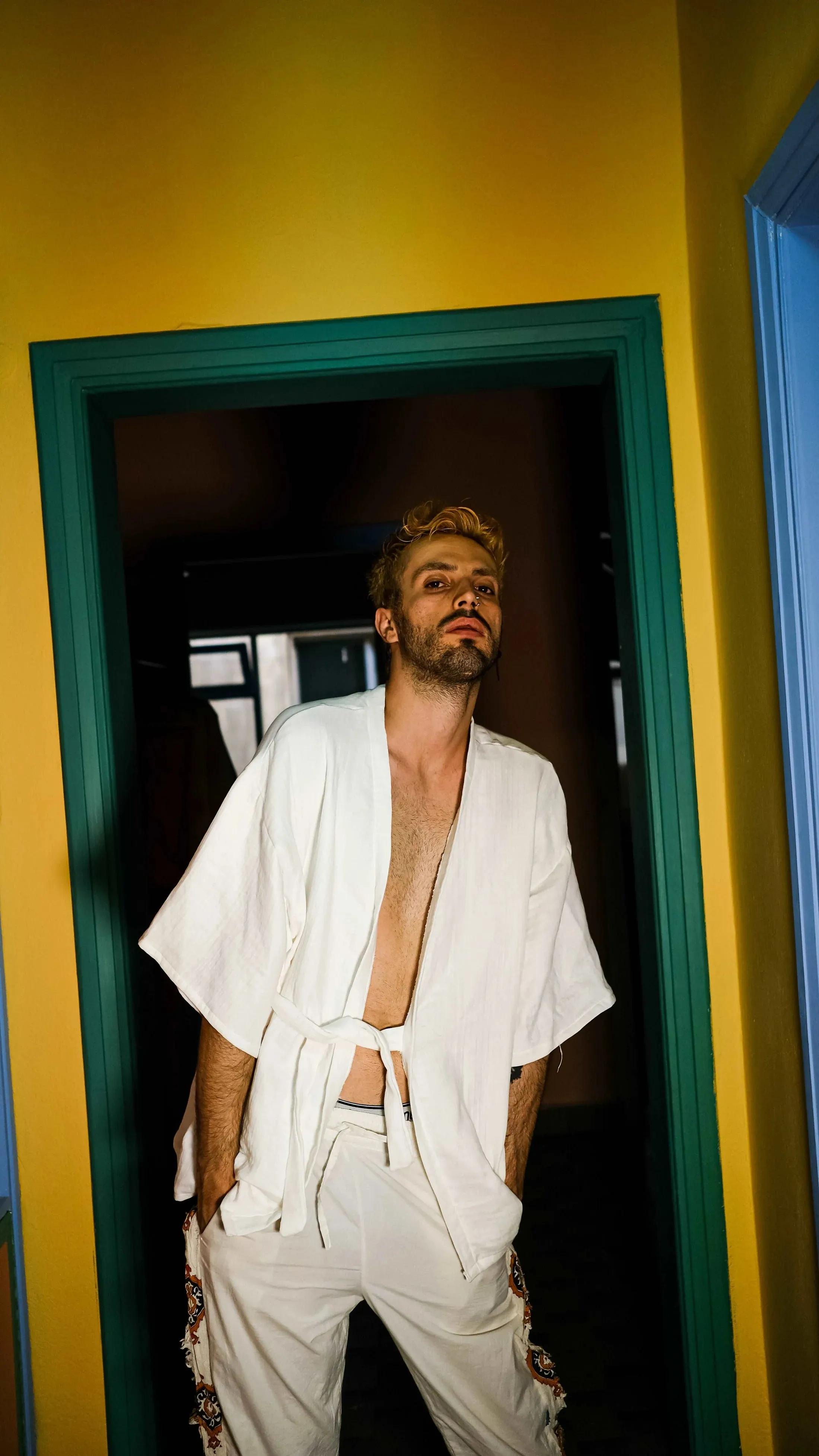 White Muslin Kimono