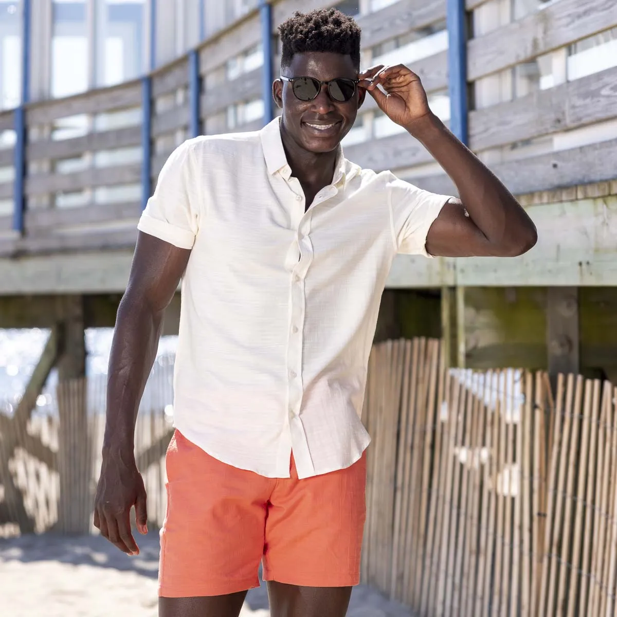 White Sand – Bamboo Short Sleeve Shirt