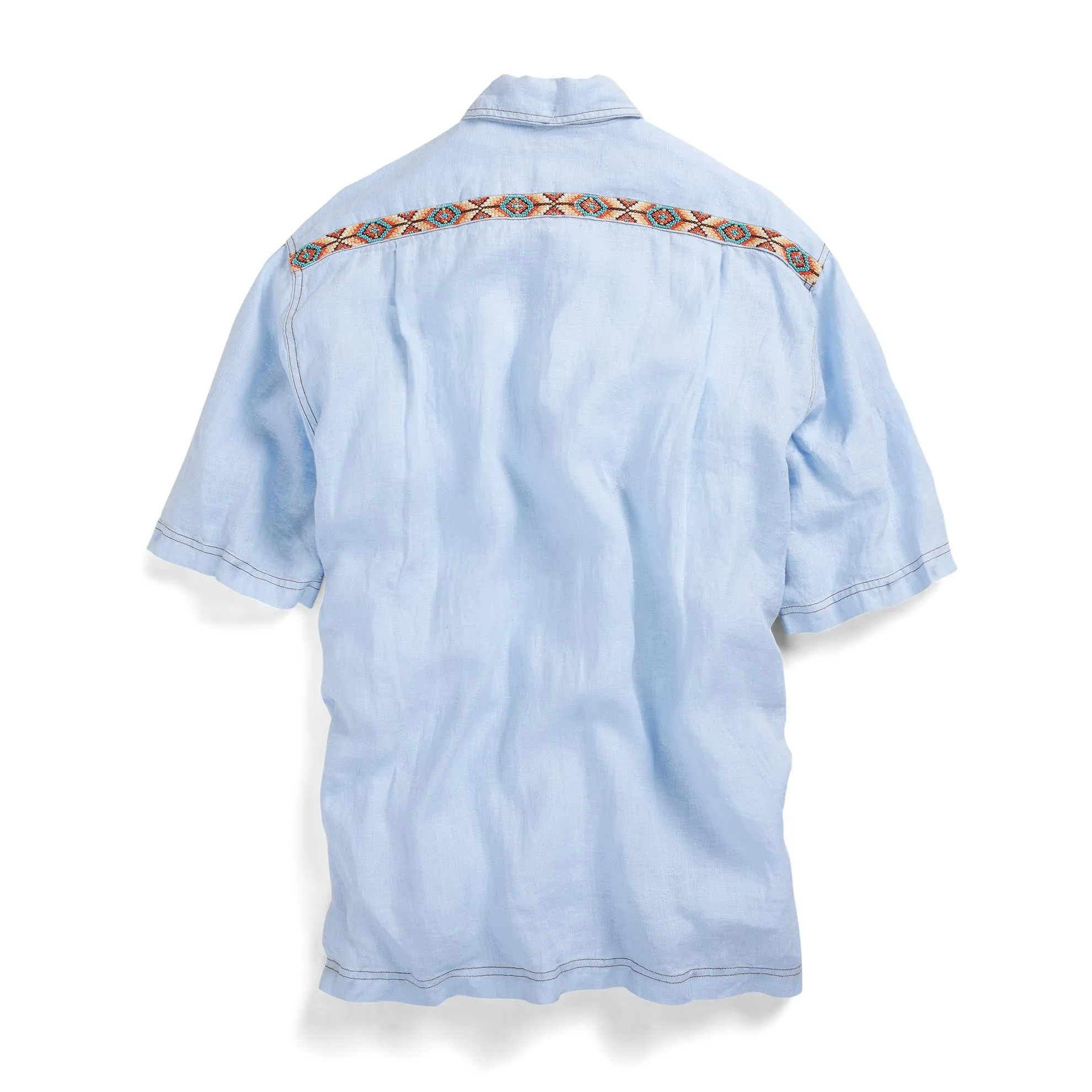 Zacatecas Beaded Linen Shirt - Tall