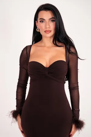 Zerina Chocolate Dress