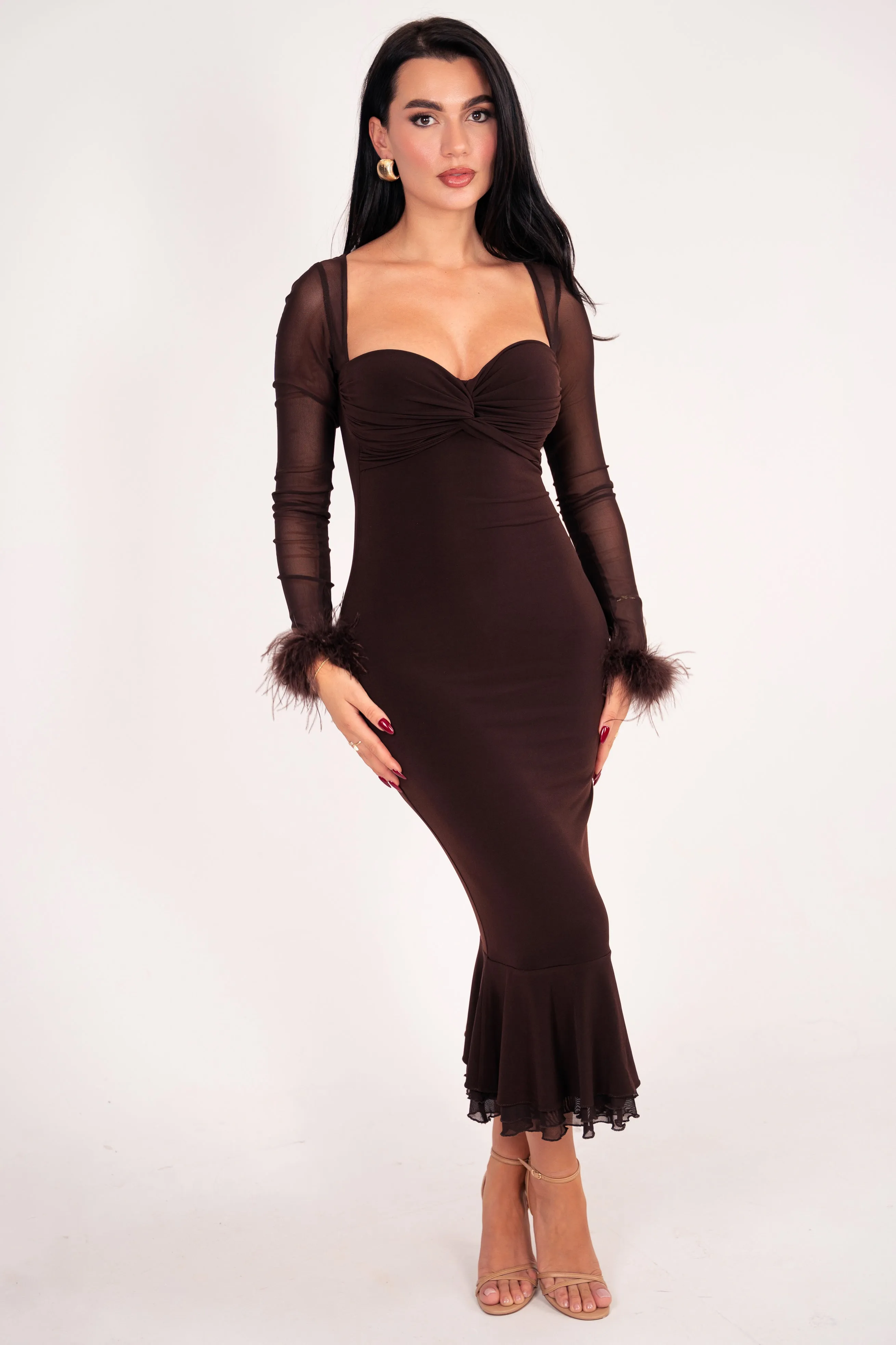 Zerina Chocolate Dress