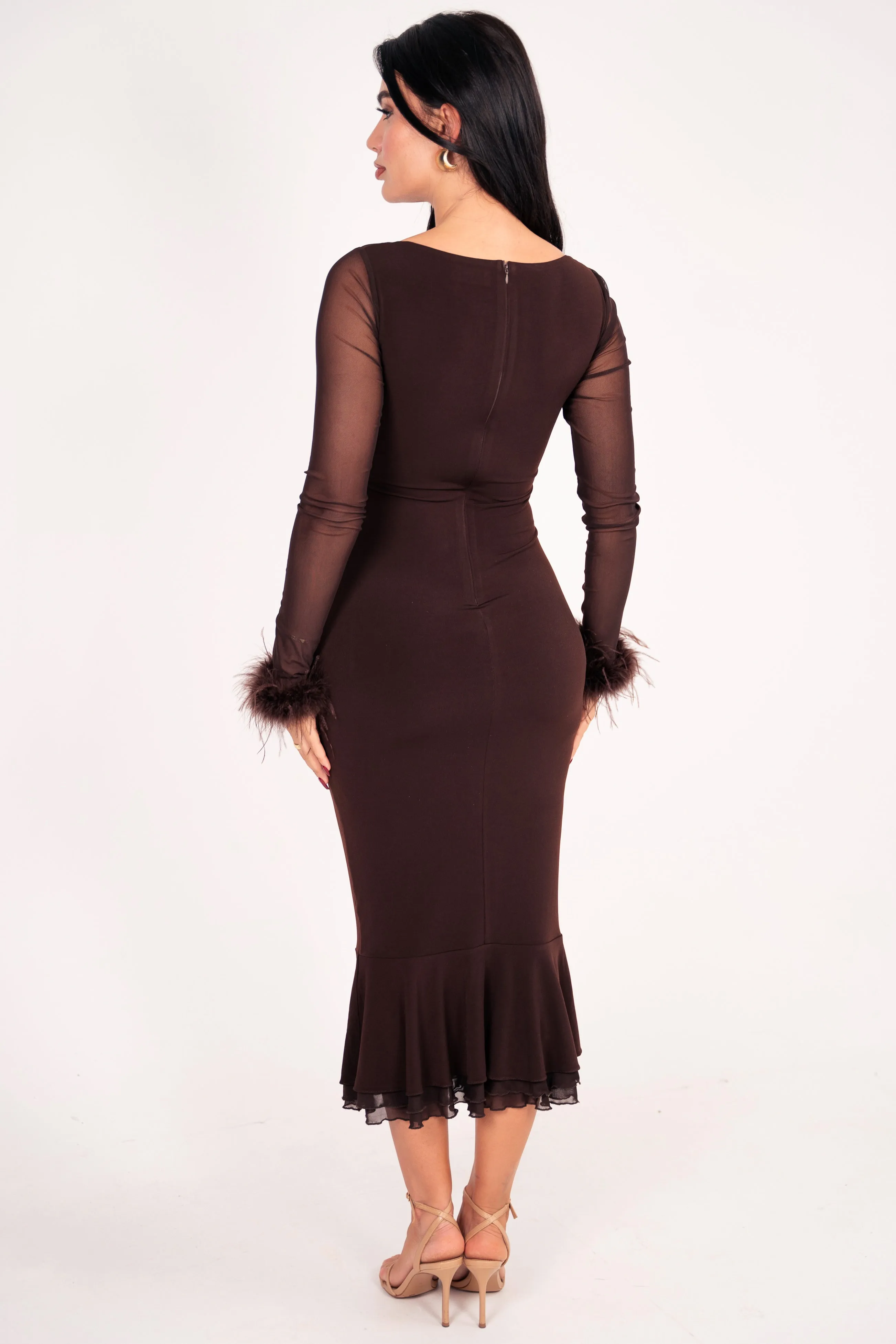 Zerina Chocolate Dress